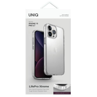Uniq LifePro Xtreme pouzdro iPhone 15 Pro Max 6,7&quot; průhledné/křišťálově čiré