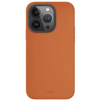 Uniq Lino Hue iPhone 15 Pro 6,1&quot; pouzdro Magclick Charging oranžová/západ slunce oranžová