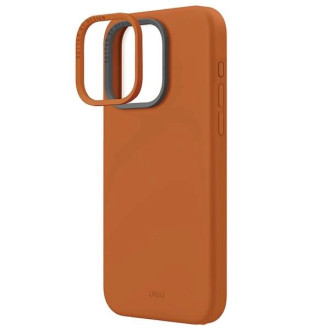 Uniq Lino Hue iPhone 15 Pro Max 6,7&quot; pouzdro Magclick Charging oranžová/západ slunce oranžová