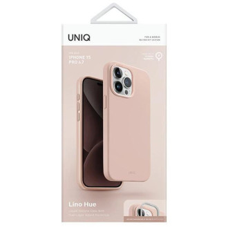 Uniq Lino Hue iPhone 15 Pro Max 6,7&quot; pouzdro Magclick Charging pink/blush pink