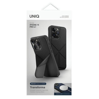 Uniq pouzdro Transforma iPhone 15 Pro 6.1&quot; Magclick Charging černá/ebenově černá