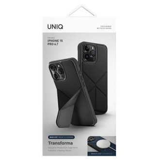 Uniq pouzdro Transforma iPhone 15 Pro Max 6,7&quot; Magclick Charging černá/ebenově černá