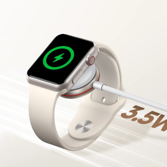 Joyroom kabel s indukční nabíječkou pro Apple Watch 1,2 m bílý (S-IW011)