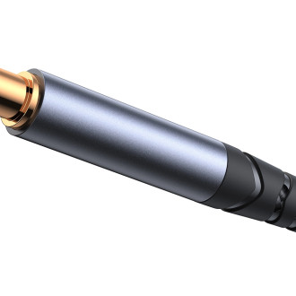 Stereofonní audio kabel Joyroom AUX 3,5 mm mini jack - USB-C pro telefon 1,2 m černý (SY-A07)