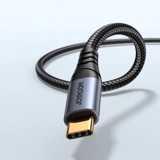 Stereofonní audio kabel Joyroom AUX 3,5 mm mini jack - USB-C pro telefon 1,2 m černý (SY-A07)