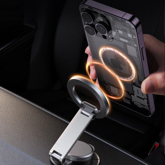 Joyroom magnetický držák telefonu do auta na palubní desku šedý (JR-ZS373)