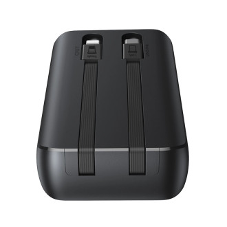 Powerbanka Joyroom 30W 10000mAh s vestavěným Lightning a USB-C kabely černá (JR-PBC06)