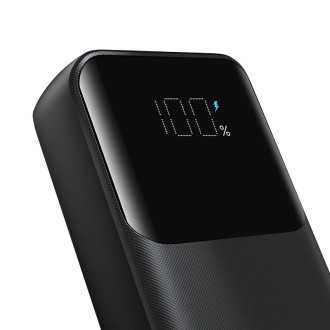 Powerbanka Joyroom 30W 10000mAh s vestavěným Lightning a USB-C kabely černá (JR-PBC06)