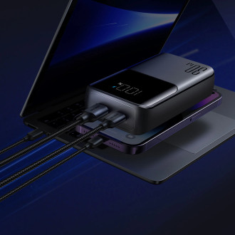 Powerbanka Joyroom 30W 10000mAh s vestavěným Lightning a USB-C kabely černá (JR-PBC06)