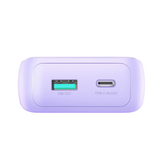 Powerbanka Joyroom 30W 10000mAh s vestavěným Lightning a USB-C kabely fialové (JR-PBC06)