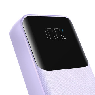 Powerbanka Joyroom 30W 10000mAh s vestavěným Lightning a USB-C kabely fialové (JR-PBC06)