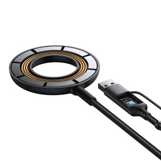 Bezdrátová magnetická nabíječka Joyroom 15W černá (JR-WQM03)