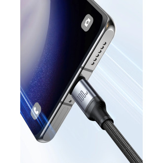 Kabel 2 v 1 Joyroom Speedy série SA21-1T2 USB-C - USB-C / USB-C 1,5 m černý