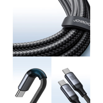 Kabel 2 v 1 Joyroom Speedy série SA21-1T2 USB-C - USB-C / USB-C 1,5 m černý