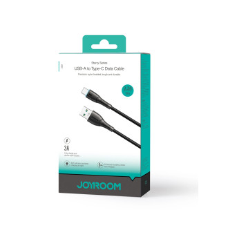 Joyroom Starry Series SA32-AC3 3A kabel USB-A / USB-C 1m - černý