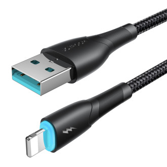 Joyroom Starry Series SA32-AL3 3A USB-A / Lightning kabel 1m - černý