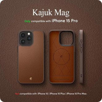 Spigen CYRILL KAJUK MAG MAGSAFE IPHONE 15 PRO SEDLO HNĚDÉ