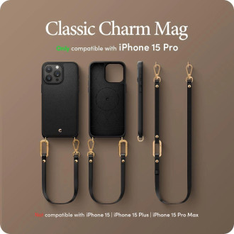 Spigen CYRILL CLASSIC CHARM MAG MAGSAFE IPHONE 15 PRO ČERNÝ