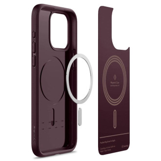 Pouzdro Caseology Parallax Mag s MagSafe pro iPhone 15 Pro - vínové
