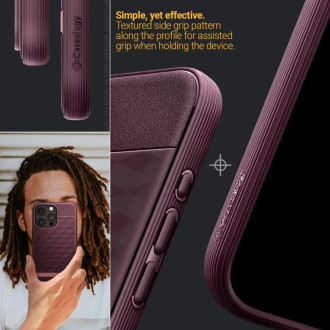 Pouzdro Caseology Parallax Mag s MagSafe pro iPhone 15 Pro - vínové