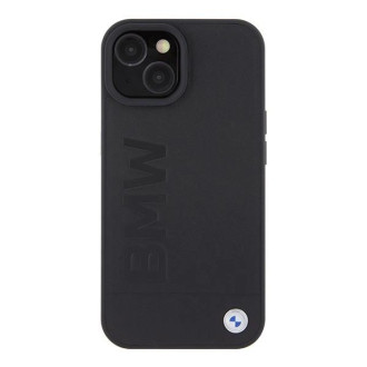 BMW BMHMP15SSLLBK iPhone 15 6,1&quot; černo/černý pevný obal Magsafe Signature Logo Imprint