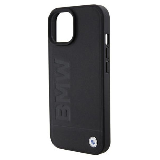 BMW BMHMP15SSLLBK iPhone 15 6,1&quot; černo/černý pevný obal Magsafe Signature Logo Imprint