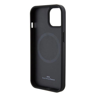 BMW BMHMP15SSLLBK iPhone 15 6,1&quot; černo/černý pevný obal Magsafe Signature Logo Imprint