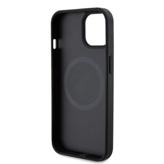Ferrari FEHMP15SPTEK iPhone 15 6,1&quot; černo/černé pevné pouzdro Carbon Metal Logo MagSafe