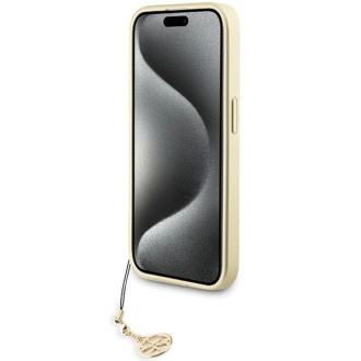 Guess GUHCP15LGF4GGR iPhone 15 Pro 6,1&quot; šedý/šedý pevný obal 4G Charms Collection