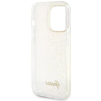 Guess GUHCP15LHDECMP iPhone 15 Pro 6,1&quot; růžový/růžový pevný obal IML Faceted Mirror Disco Iridescent