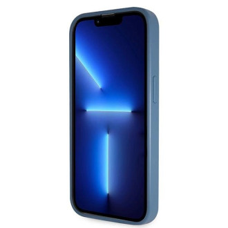 Guess GUHCP15LP4TDSCPB iPhone 15 Pro 6,1&quot; modro/modré pevné pouzdro Crossbody 4G kovové logo