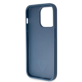 Guess GUHCP15LP4TDSCPB iPhone 15 Pro 6,1&quot; modro/modré pevné pouzdro Crossbody 4G kovové logo