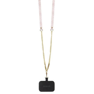 Guess GUHCP15LP4TDSCPP iPhone 15 Pro 6,1&quot; růžové/růžové pevné pouzdro Crossbody 4G kovové logo
