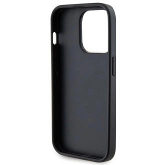 Guess GUHCP15LPS4DGPK iPhone 15 Pro 6,1&quot; černý/černý pevný obal Strass Metal Logo