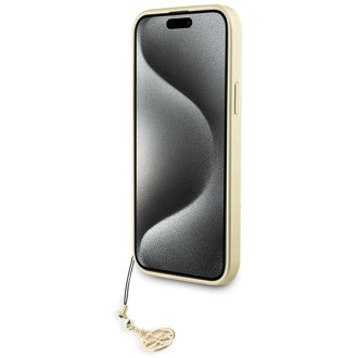 Guess GUHCP15MGF4GBR iPhone 15 Plus 6,7&quot; hnědé/hnědé pevné pouzdro 4G Charms Collection