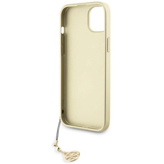 Guess GUHCP15MGF4GBR iPhone 15 Plus 6,7&quot; hnědé/hnědé pevné pouzdro 4G Charms Collection