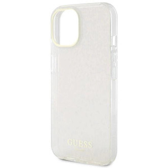 Guess GUHCP15SHDECMP iPhone 15 6,1&quot; růžový/růžový pevný obal IML Faceted Mirror Disco Iridescent