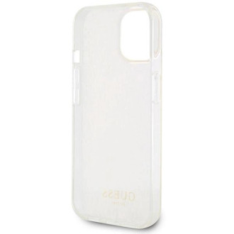 Guess GUHCP15SHDECMP iPhone 15 6,1&quot; růžový/růžový pevný obal IML Faceted Mirror Disco Iridescent