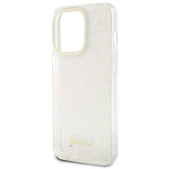 Guess GUHCP15XHDECMP iPhone 15 Pro Max 6,7&quot; růžový/růžový pevný obal IML Faceted Mirror Disco Iridescent