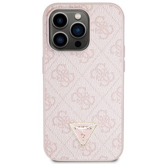 Guess GUHCP15XP4TDSCPP iPhone 15 Pro Max 6,7&quot; růžové/růžové pevné pouzdro Crossbody 4G kovové logo
