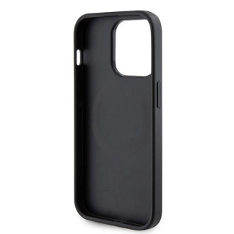 Guess GUHMP15LPSAHMCK iPhone 15 Pro 6,1&quot; černo/černé pevné pouzdro Saffiano MagSafe