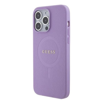 Guess GUHMP15XPSAHMCU iPhone 15 Pro Max 6,7&quot; fialový/fialový pevný obal Saffiano MagSafe