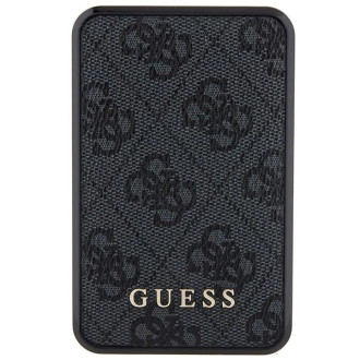 Guess Powerbank 18W GUPB10DP4GEGK 10000mAh černá/černá 4G kožené kovové logo