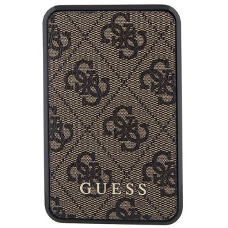 Guess Powerbank 18W GUPB10DP4GEGW 10000mAh hnědá/hnědá 4G kožené kovové logo