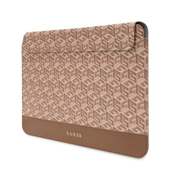 Guess Sleeve GUCS16HGCFSEW 16&quot; hnědé/hnědé GCube Stripes