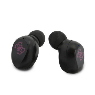Bluetooth sluchátka Guess GUTWST31EM TWS + purpurová dokovací stanice