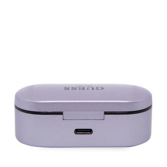 Bluetooth sluchátka Guess GUTWST31EU TWS + dokovací stanice fialová/fialová