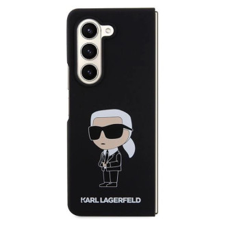 Karl Lagerfeld KLHCZFD5SNIKBCK Z Fold5 pevné pouzdro černá/černá silikonový Ikonik