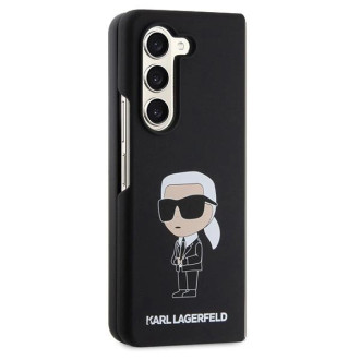 Karl Lagerfeld KLHCZFD5SNIKBCK Z Fold5 pevné pouzdro černá/černá silikonový Ikonik