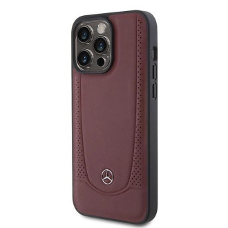 Mercedes MEHCP15LAMRE iPhone 15 Pro 6,1&quot; červený/červený pevný obal Leather Urban Bengale